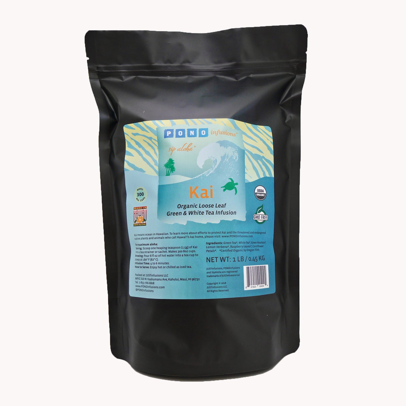 Kai Organic Green & White Tea Loose Leaf Infusion (1lb Size)