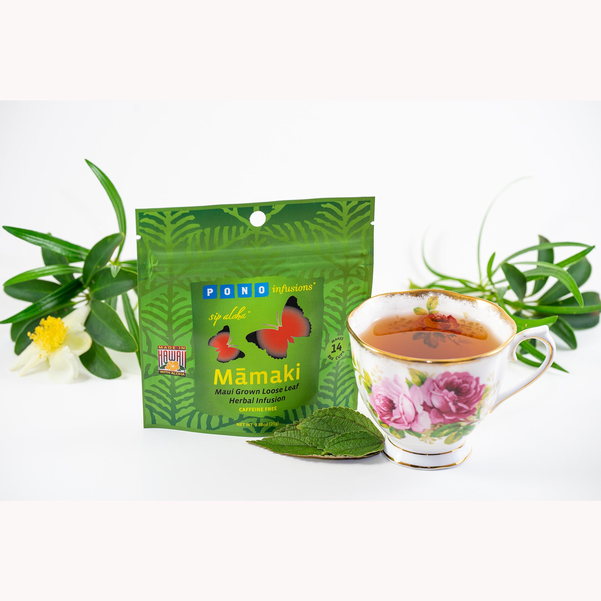 Preorder Spring 2024 Mamaki Loose Leaf Herb Tea (100% Maui Grown) • Organically Grown